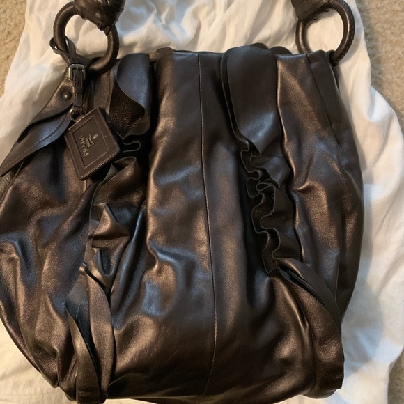 NWOT Prada Grafite Mordore metallic handbag
Original $2120
Soft and gorgeous - Picture 2 of 7